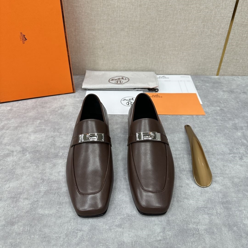 H**mes leather shoes
